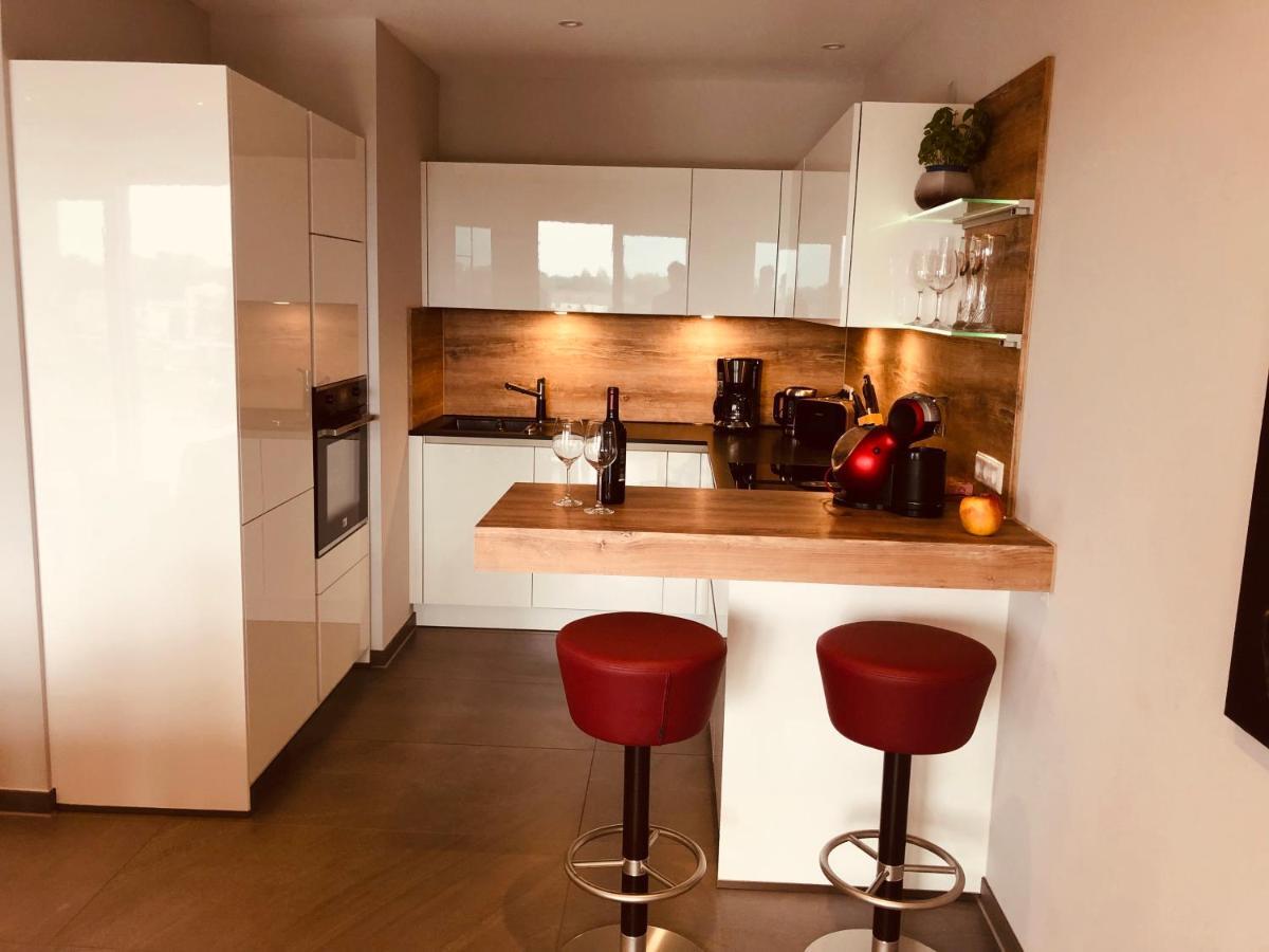 Penthouse-Appartement mit Alpenblick Friedrichshafen Exterior foto